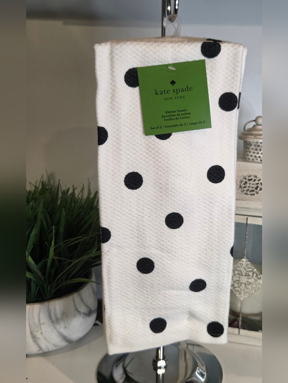 Kate Spade Polka Dot Kitchen Towel - Set Of 3